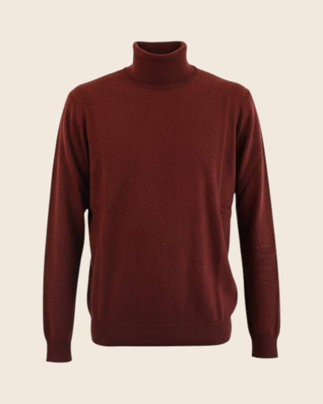 Maglione collo alto in cashmere