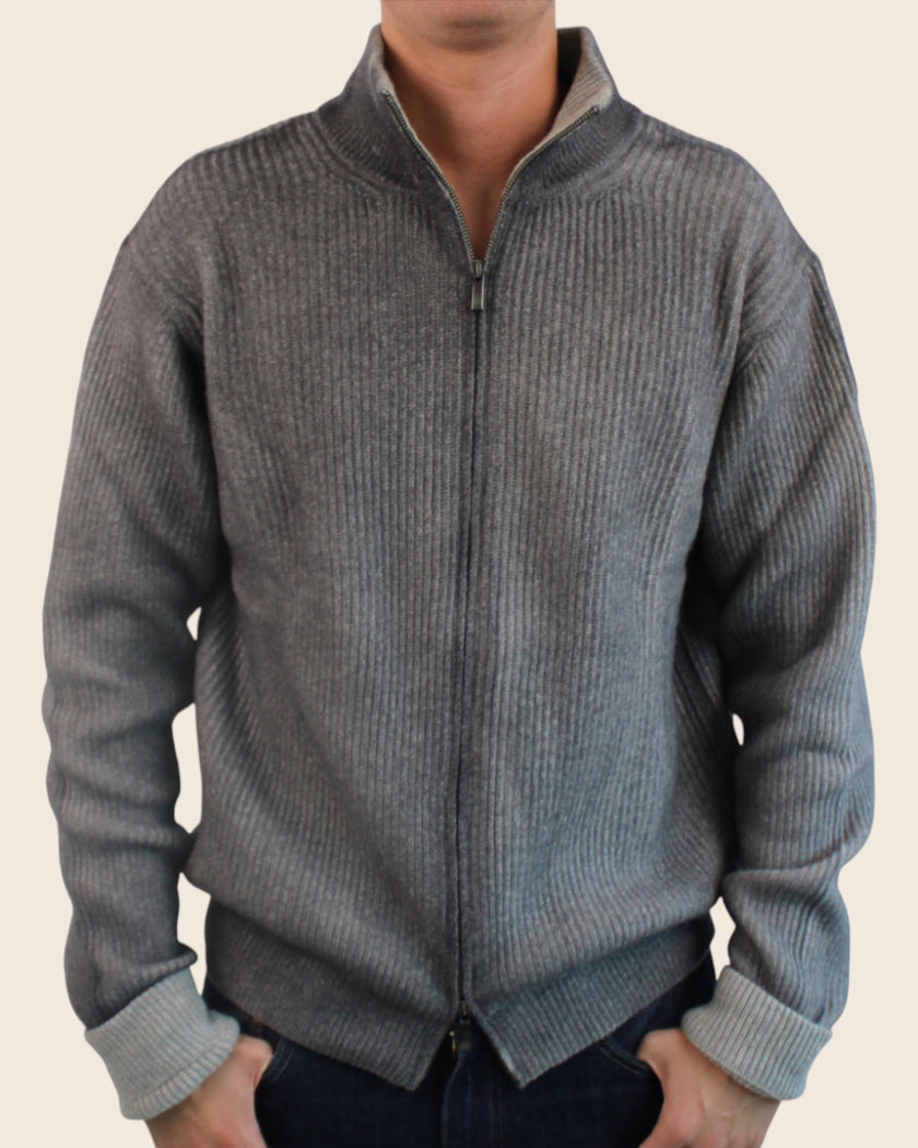Maglione full zip tie dye in cashmere