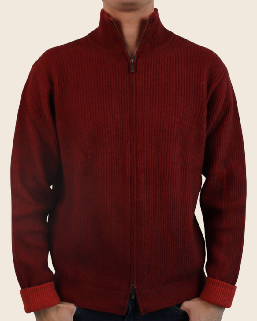 Maglione full zip tie dye in cashmere