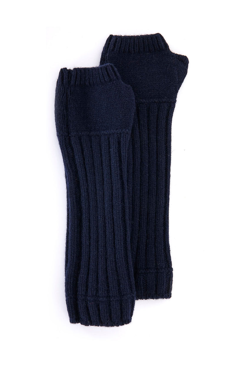 manicotto a coste in cashmere