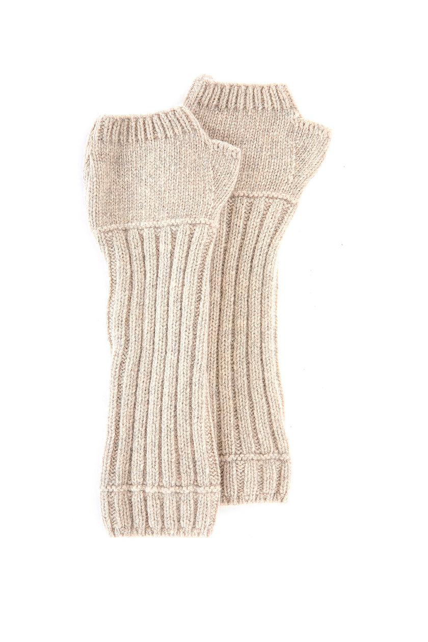 manicotto a coste in cashmere