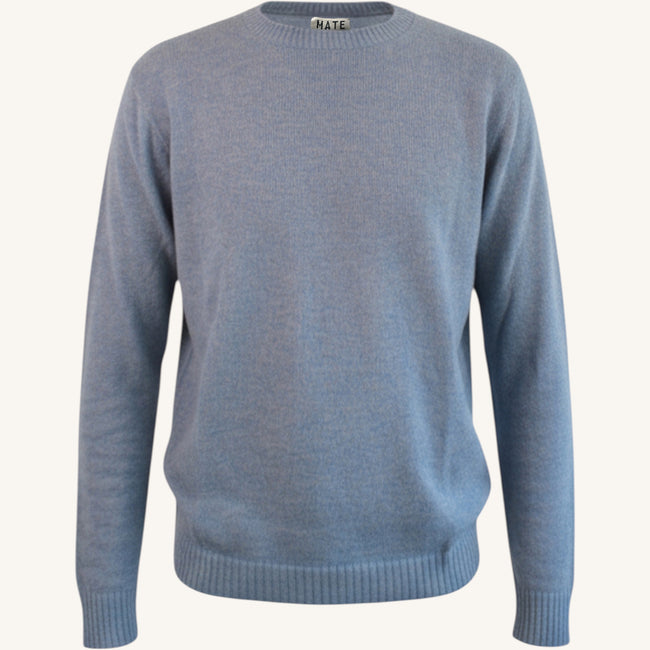 Maglione girocollo in cashmere lino