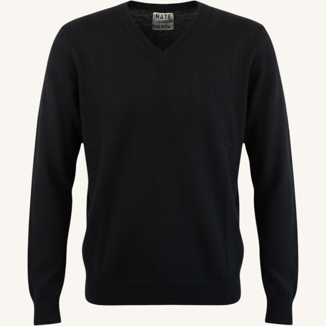 Maglione con scollo a v in cashmere
