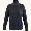 Maglione collo alto fast dyed in cashmere