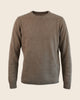 Maglione girocollo in cashmere senza orlo