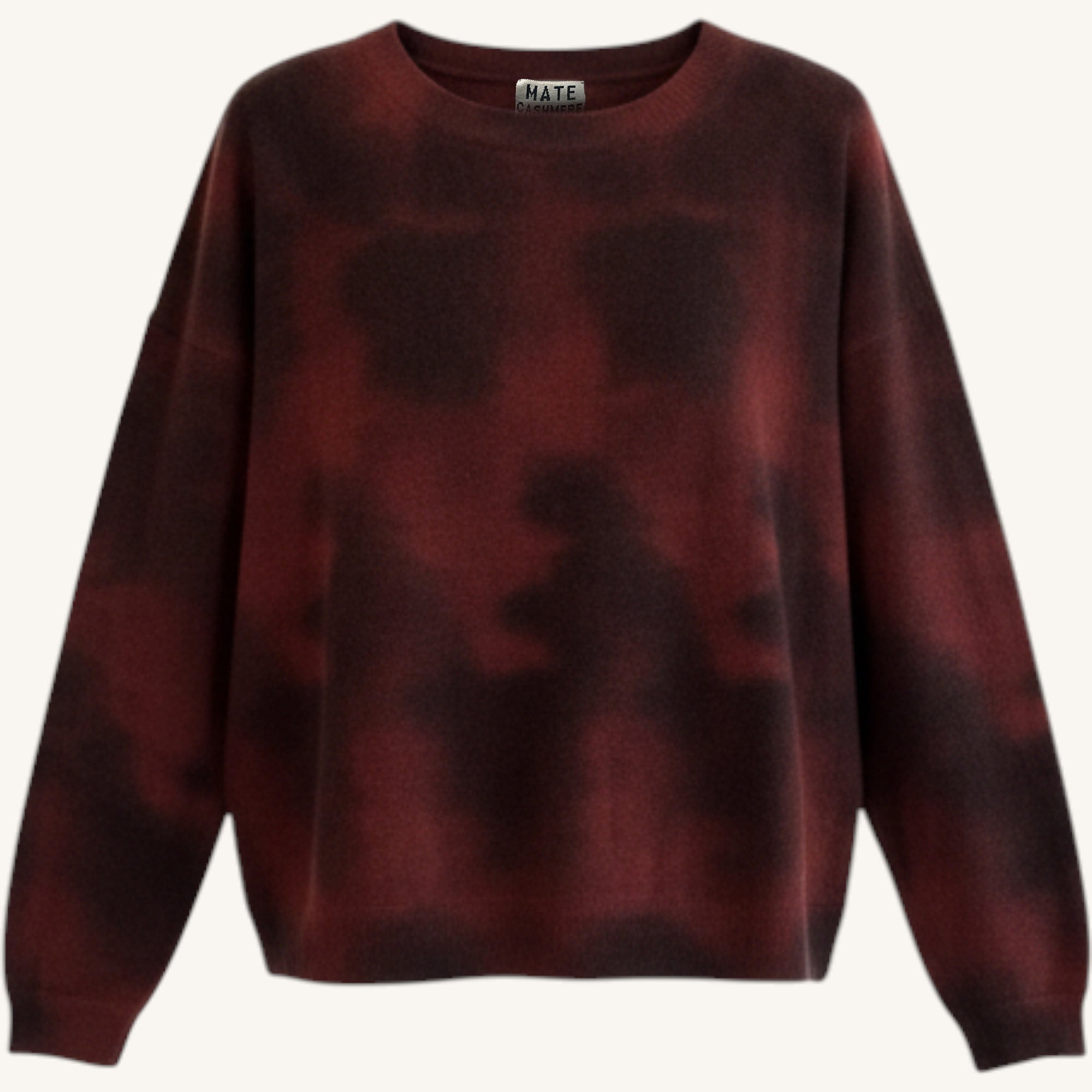 Patterned crew neck sweater