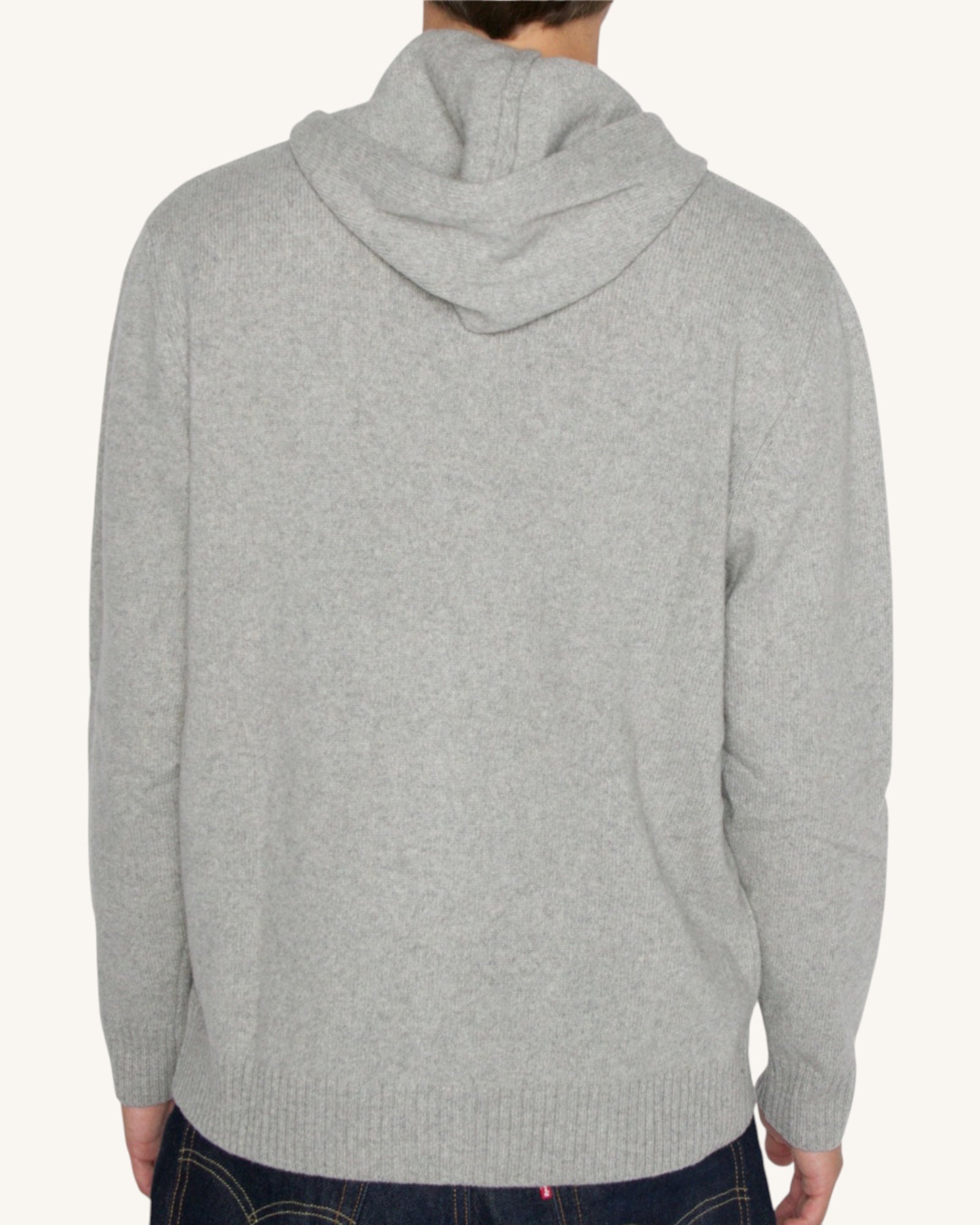 Cashmere full-zip hooded sweater