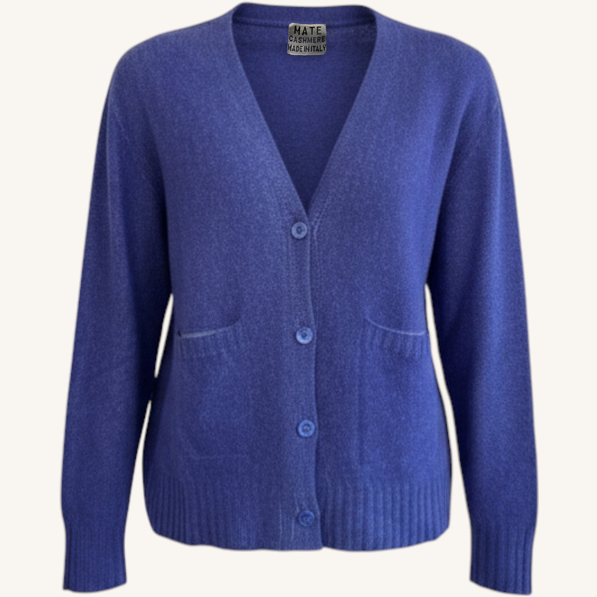 Spray-print button-down cardigan
