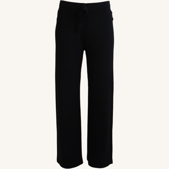 Pantaloni vita bassa in cashmere