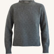 Maglione girocollo melange in cashmere
