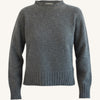 Maglione girocollo melange in cashmere