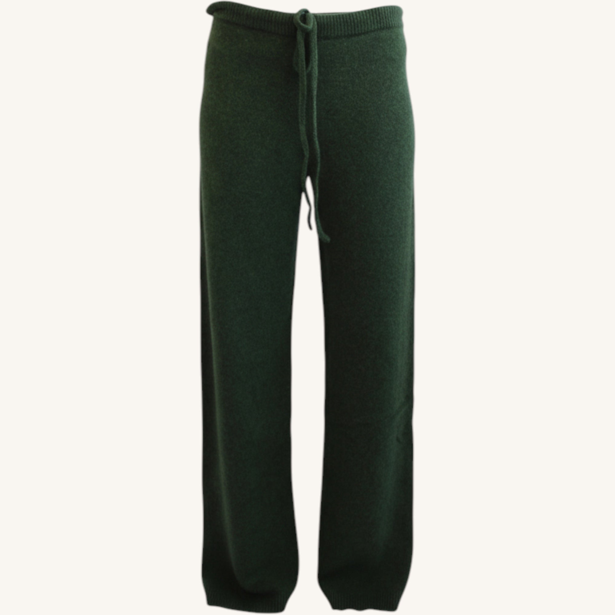 Low-rise cashmere trousers