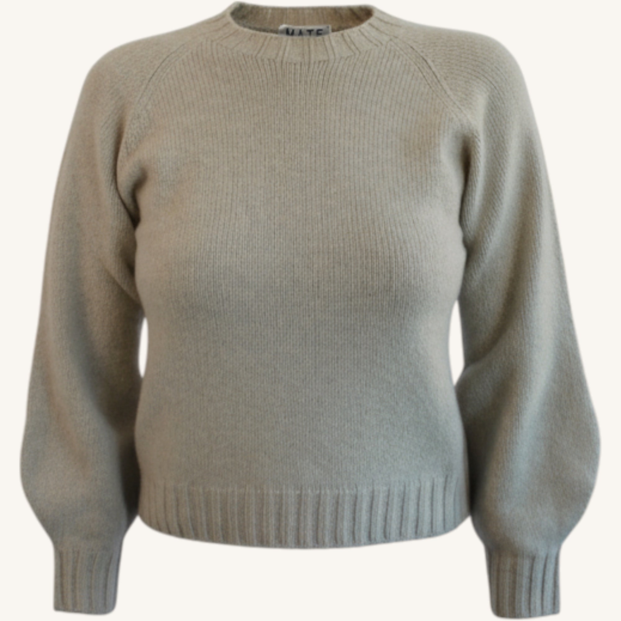 Balloon-sleeve sweater