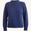 Maglione girocollo melange in cashmere