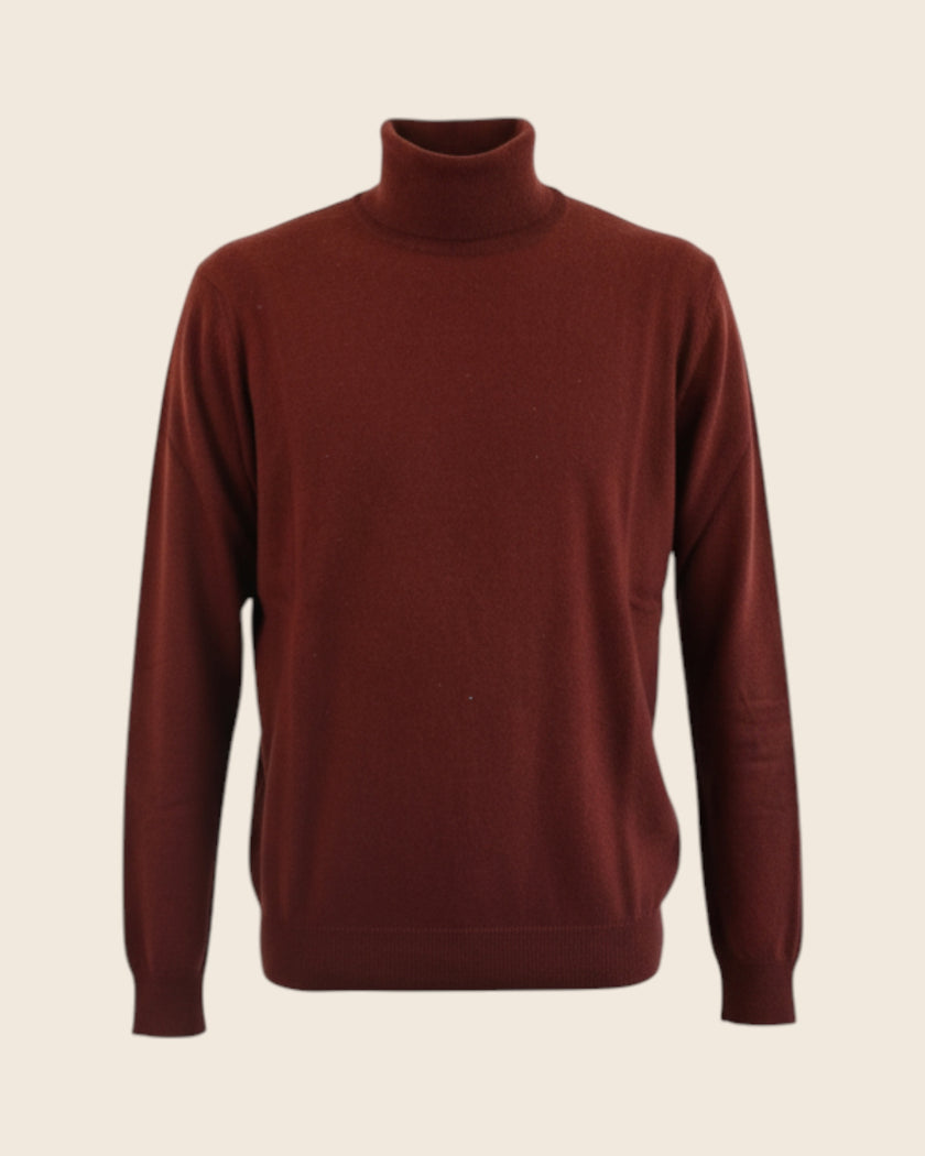 Maglione collo alto in cashmere