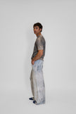 T-shirt in cashmere lino