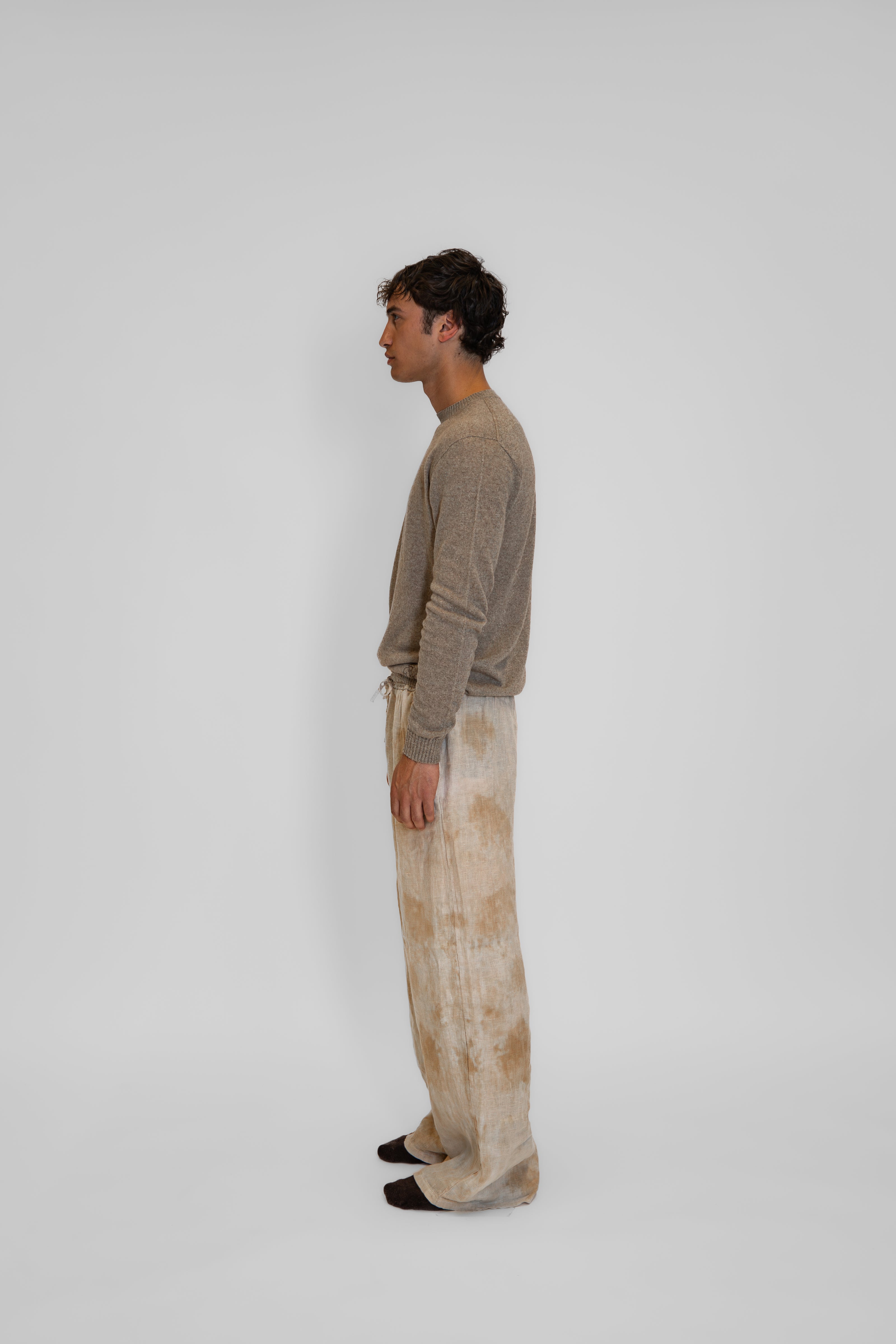 Cashmere and linen sweater