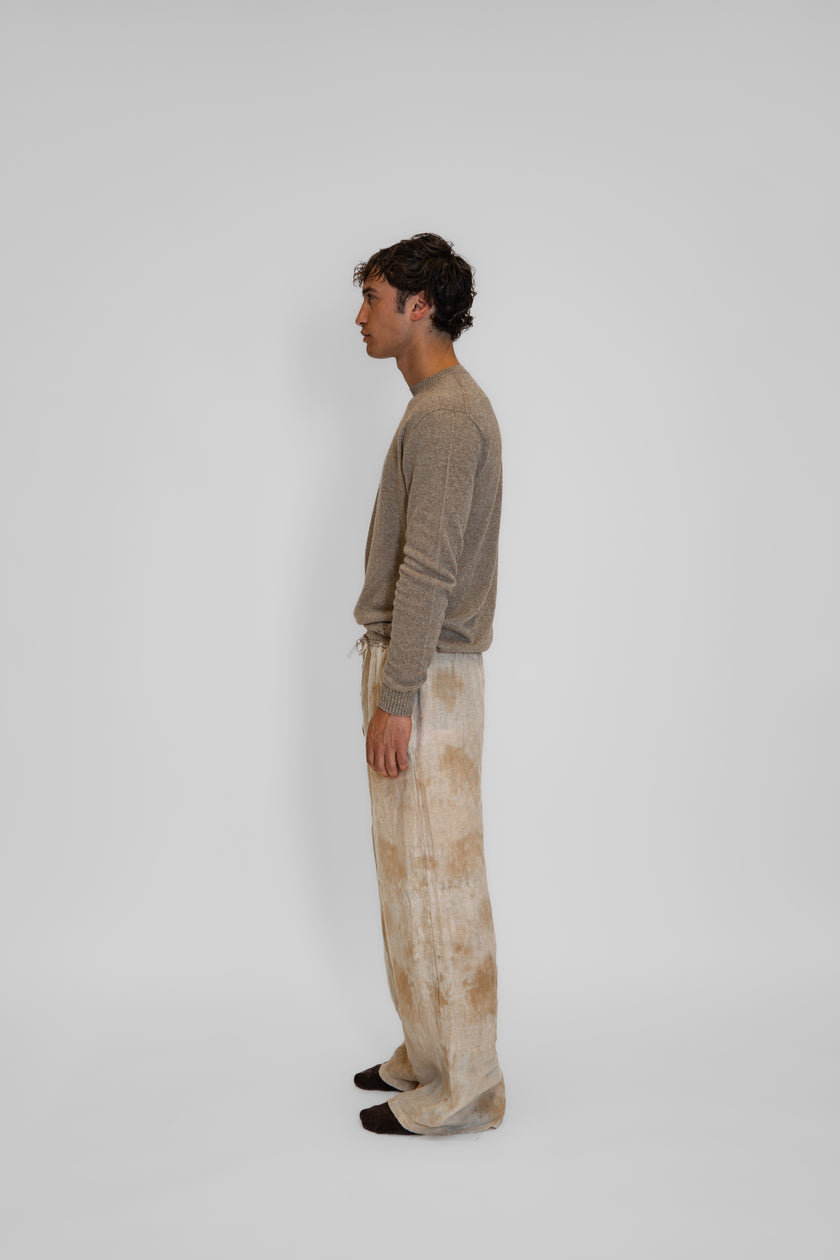 Maglione in cashmere lino