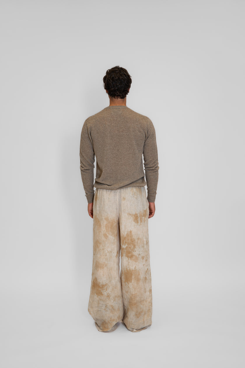 Maglione in cashmere lino
