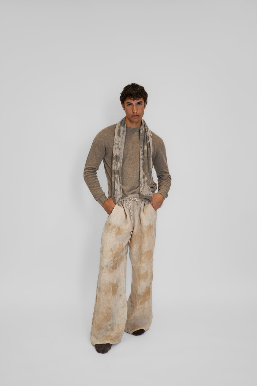 Maglione in cashmere lino