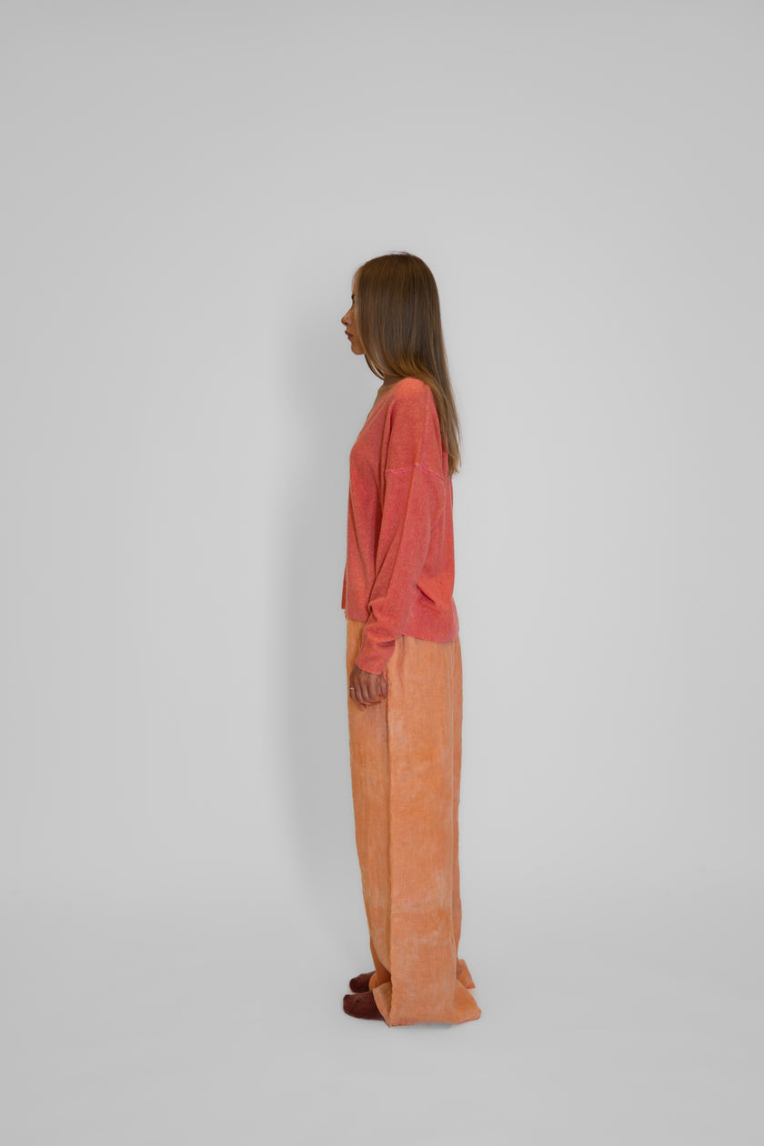 Maglione in cashmere lino