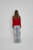 Maglione paricollo in cashmere lino