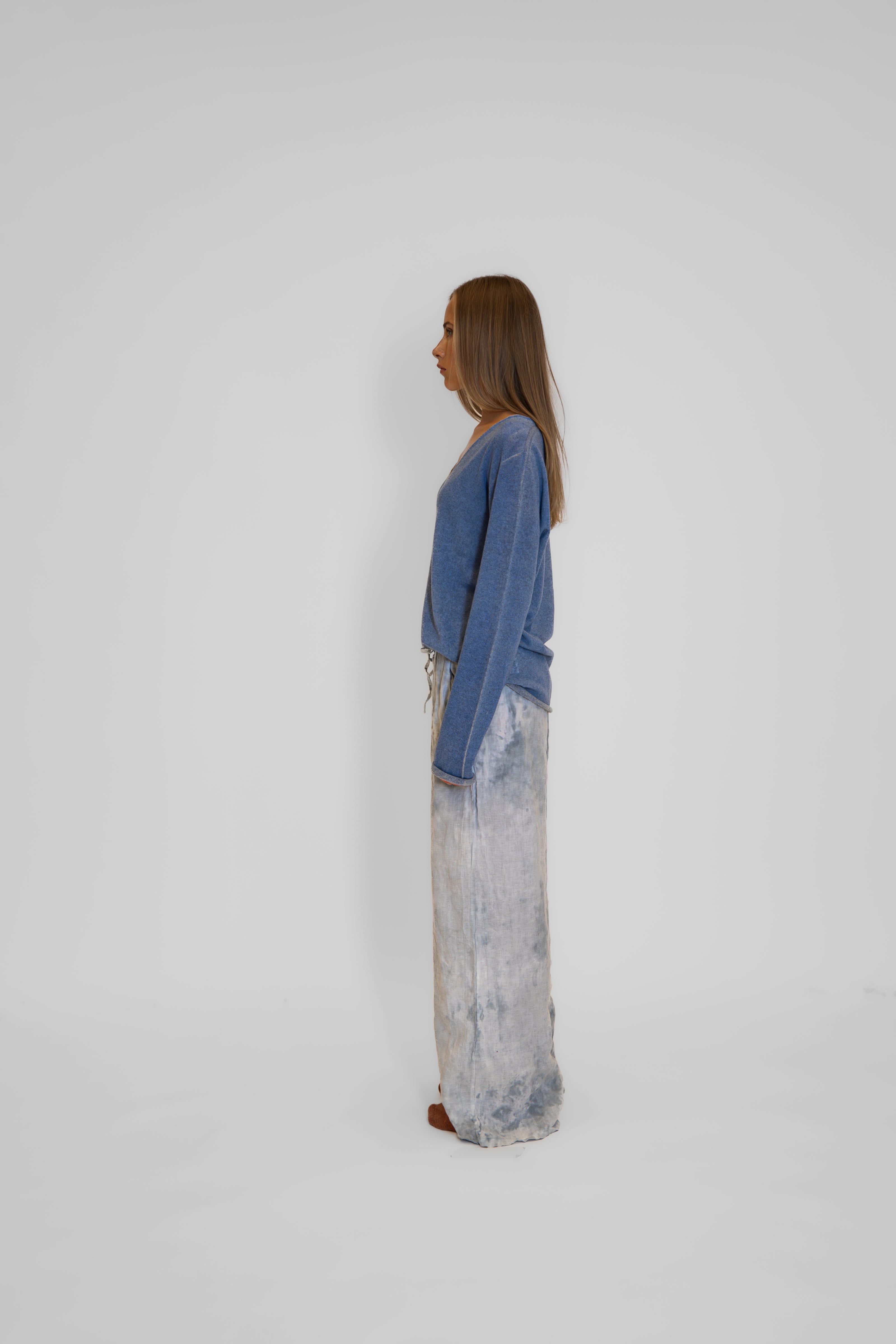 100% linen trousers