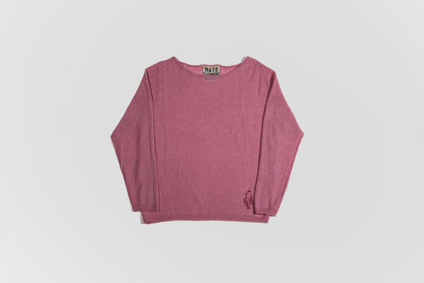 Maglione paricollo in cashmere lino
