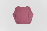 Maglione paricollo in cashmere lino