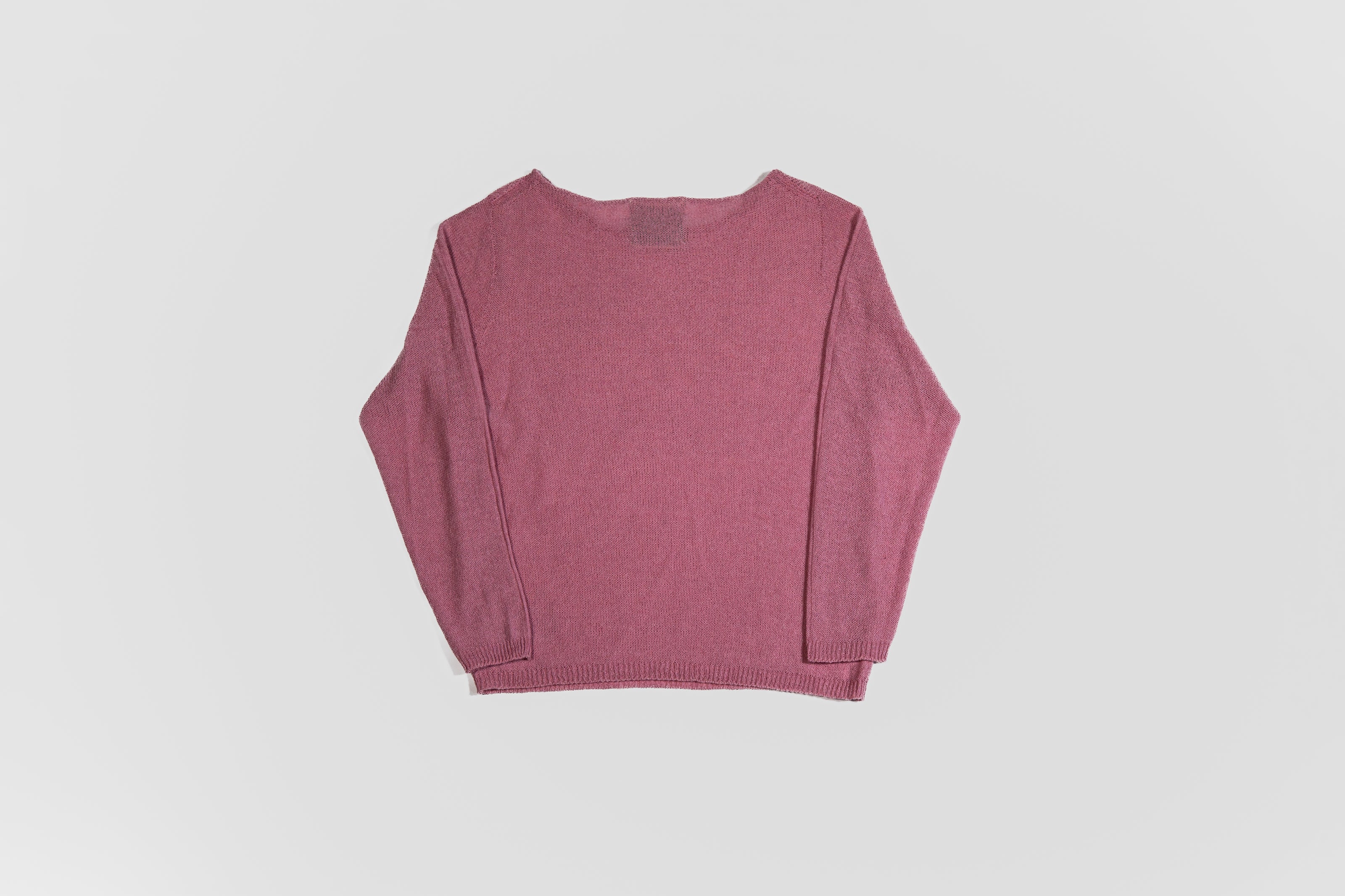 cashmere linen long-sleeve boat neck t-shirt