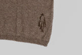 Maglione paricollo in cashmere lino