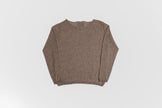 Maglione paricollo in cashmere lino