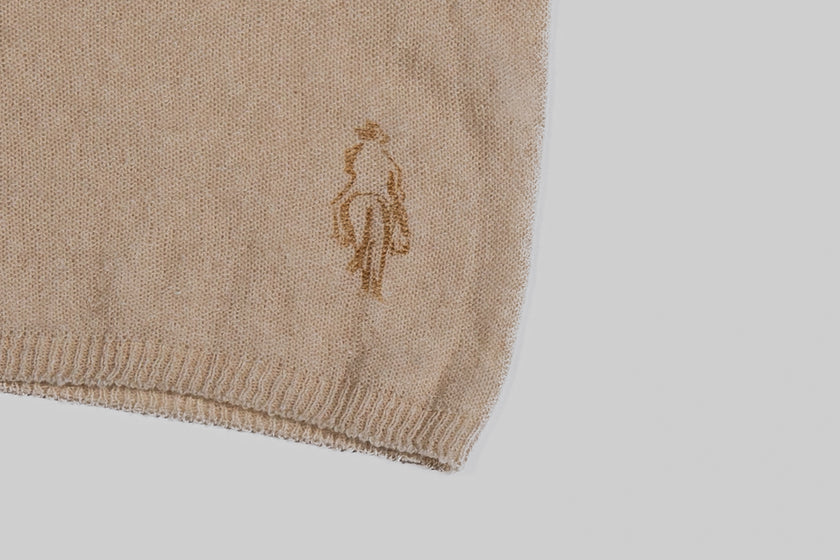 Maglione paricollo in cashmere lino