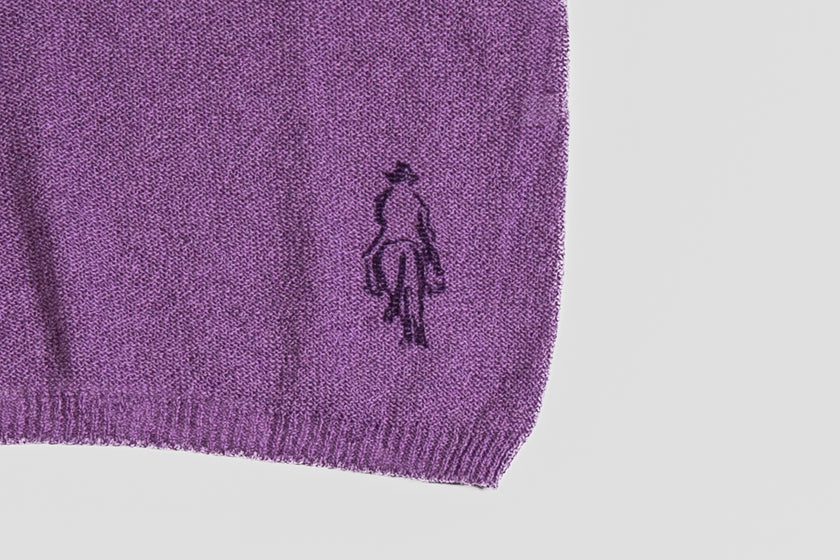 Maglione paricollo in cashmere lino