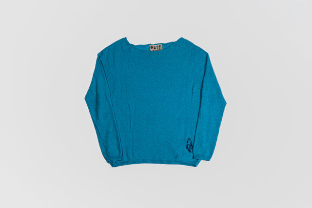 cashmere linen long-sleeve boat neck t-shirt