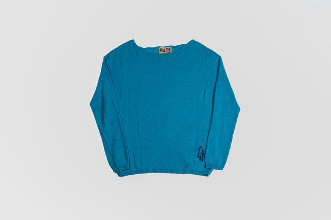 cashmere linen long-sleeve boat neck t-shirt