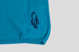 Maglione paricollo in cashmere lino