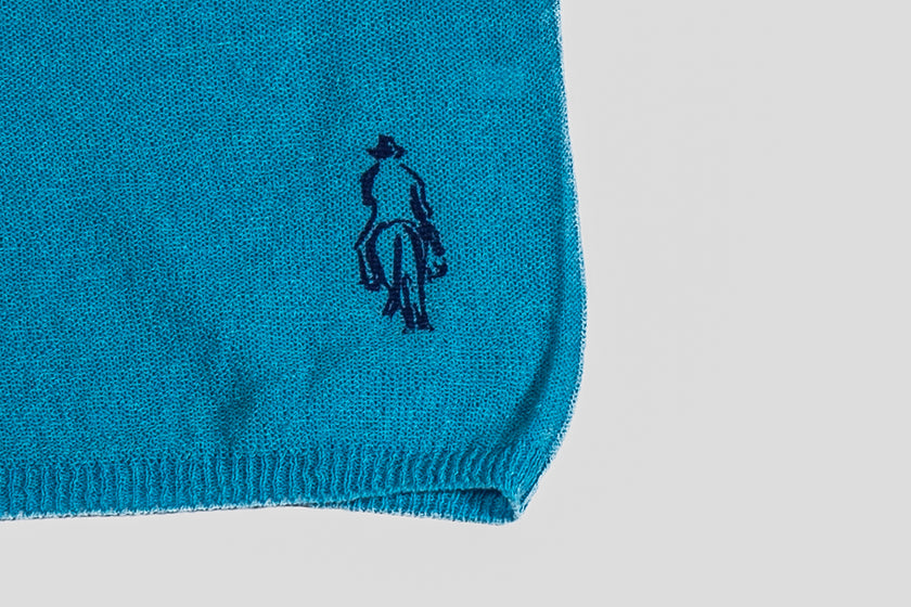Maglione paricollo in cashmere lino
