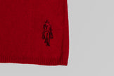 Maglione paricollo in cashmere lino