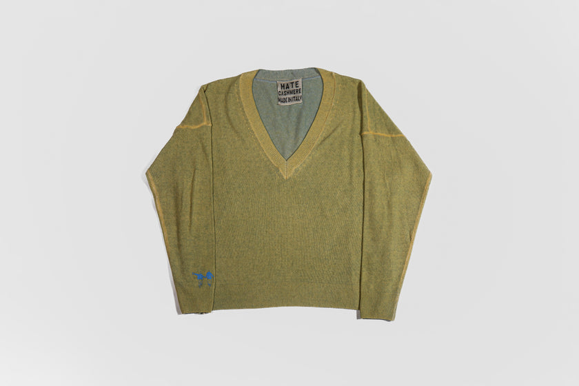 Maglione in cashmere lino