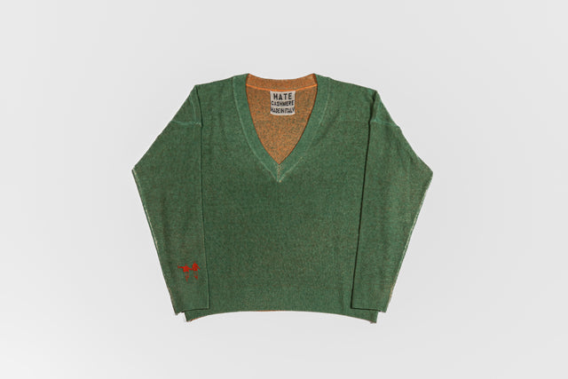Maglione in cashmere scollo a V