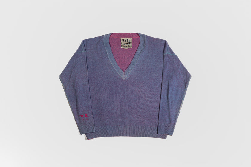 Maglione in cashmere lino
