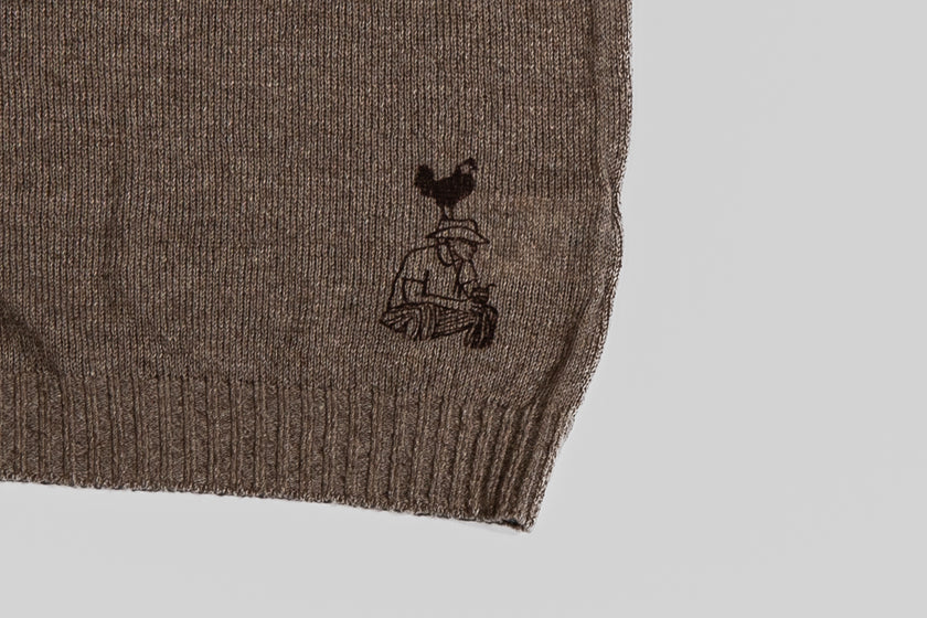 Maglione in cashmere lino