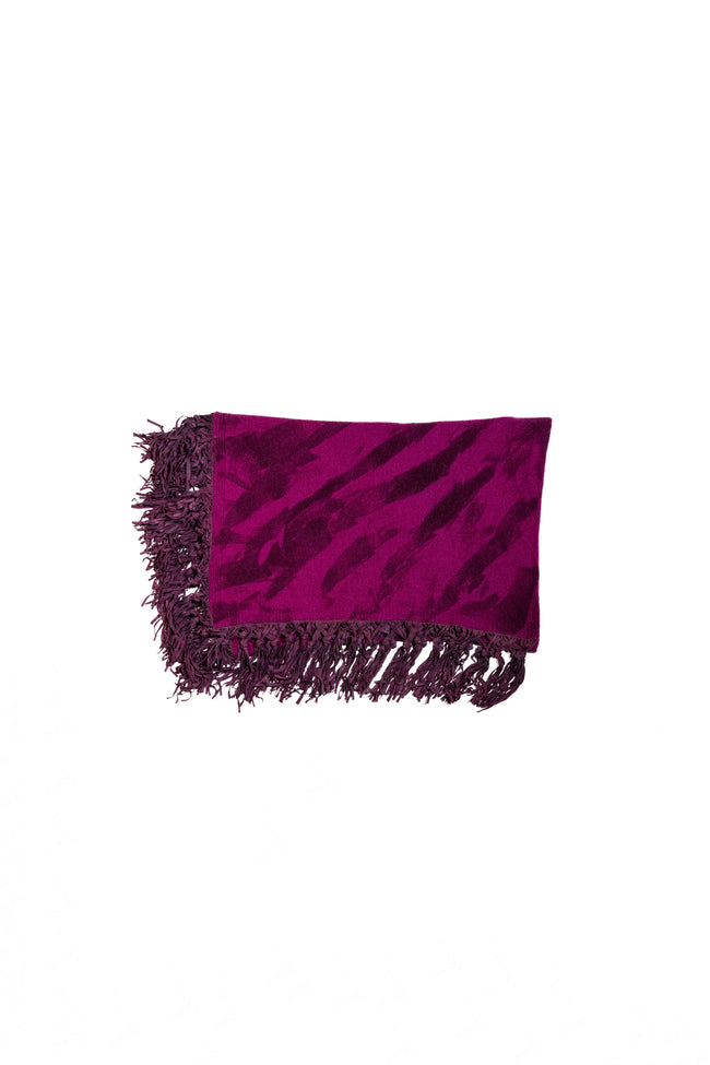 Poncho 100% cashmere handmade painted