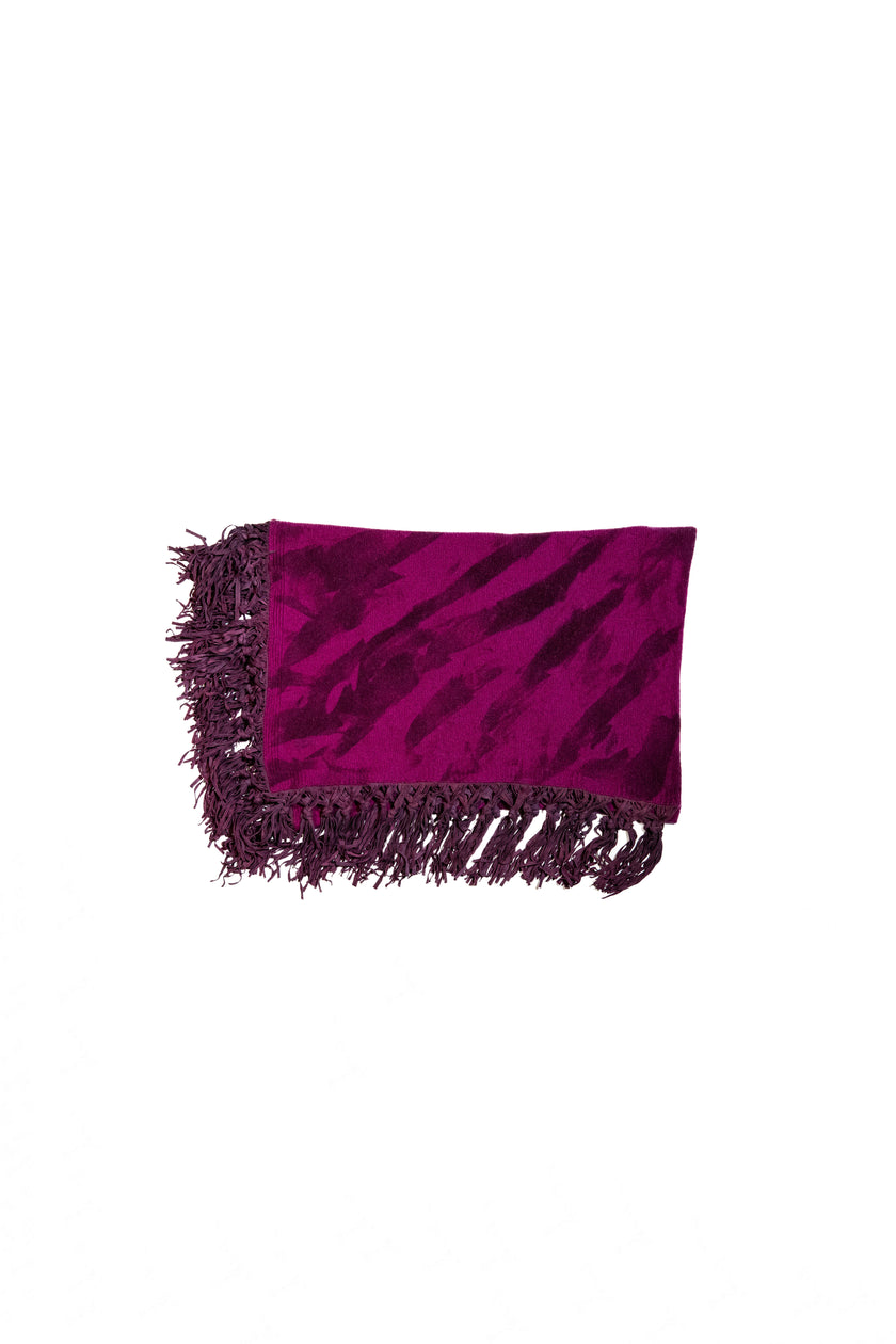 Poncho 100% cashmere handmade painted