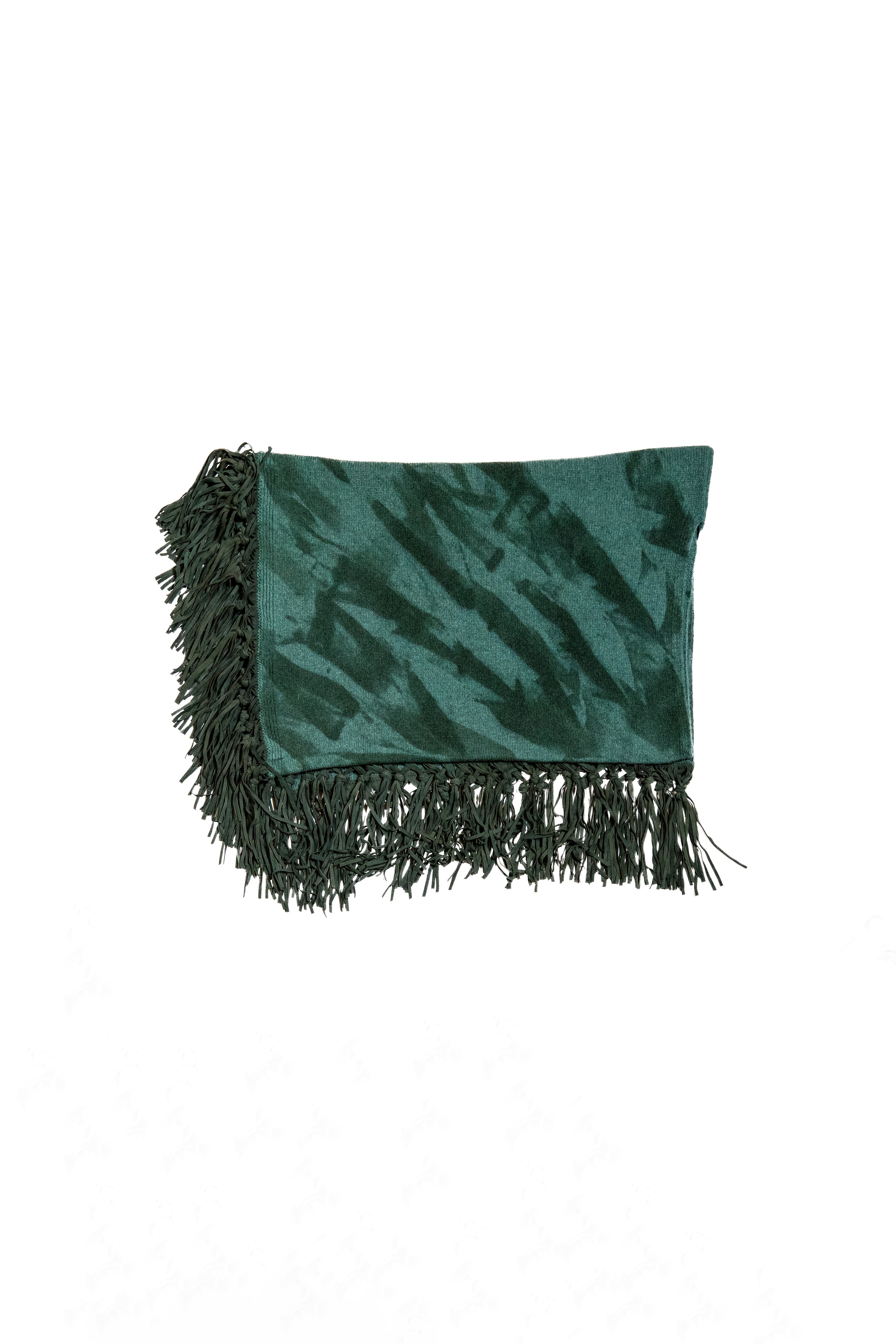 100% cashmere hand-painted poncho