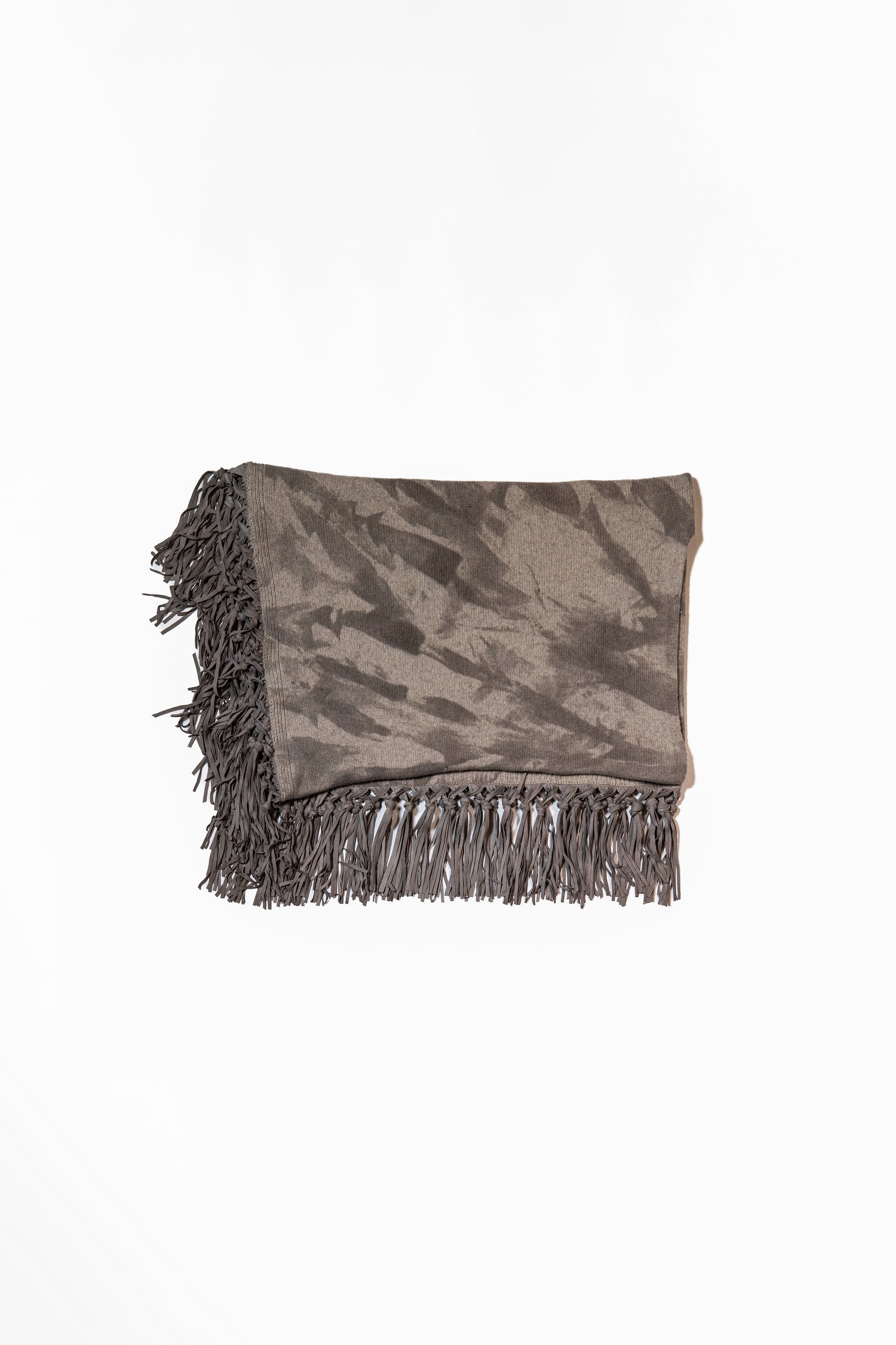 100% cashmere hand-painted poncho
