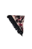 Scialle handmade con frange in camoscio