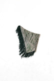 Scialle handmade con frange in camoscio