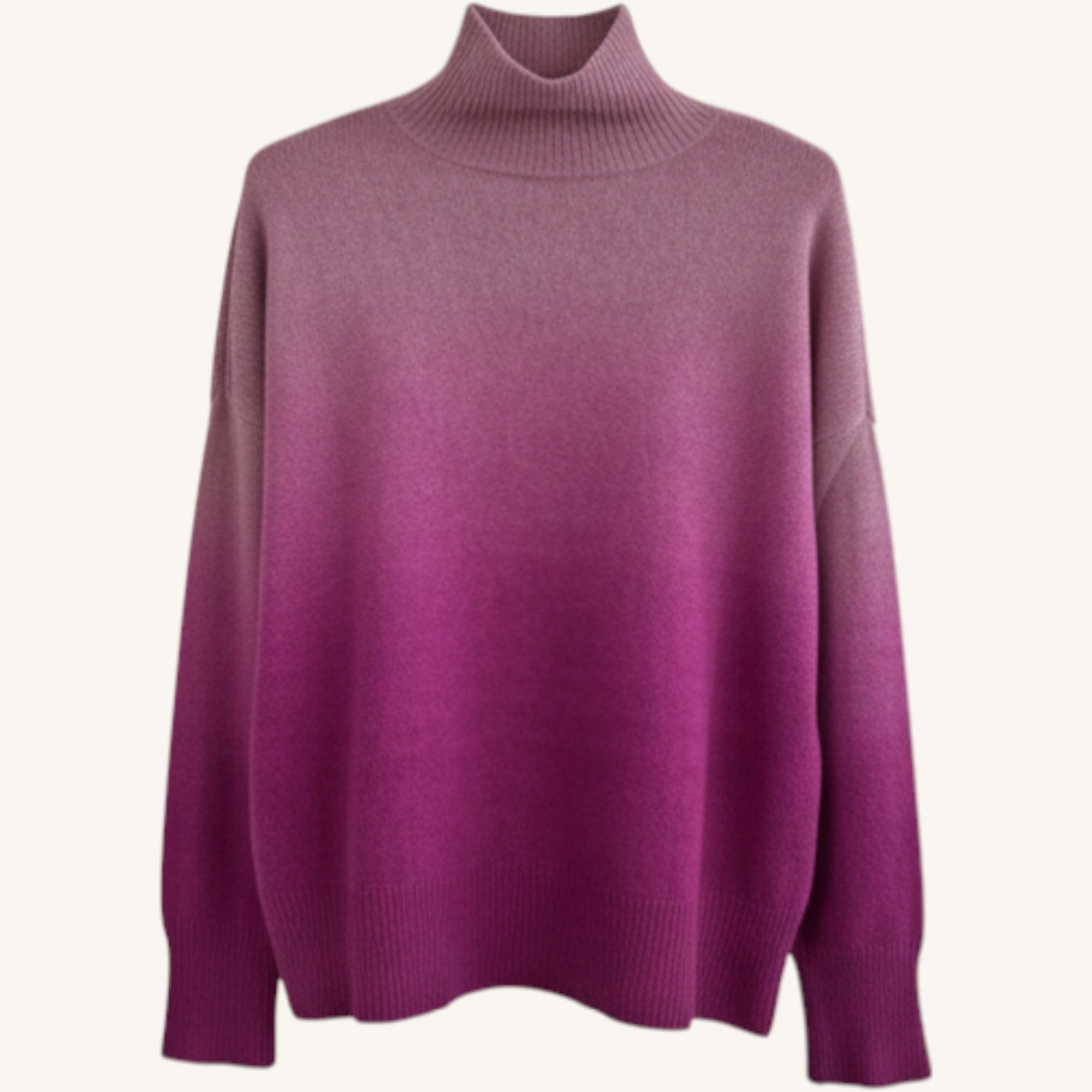 Degradé turtleneck sweater